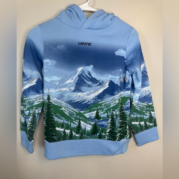 Levi's Other - Levi's Mountain Landscape Sweatshirt - Sky Blue & Forest Green